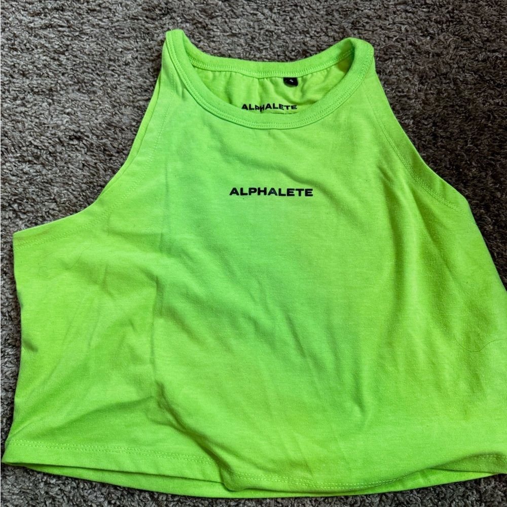 Alphalete Vibrant Lime Green Tank